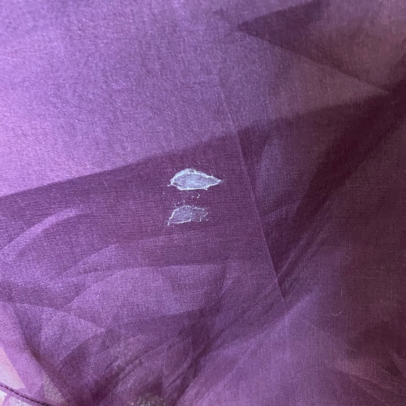 Chetta B Plum Organza Cocktail Dress NWT size 10 - Picture 6 of 7